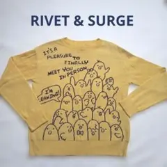本日限定値下げ【RIVET & SURGE】 鳥デザイン ニットセーター