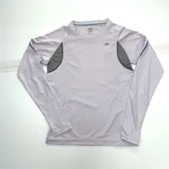 薄紫色の長袖トレーニングシャツ（レディース）M