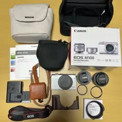 ☆極美品☆ Canon EOS M100 ダブルズームレンズキット 2026年最新】canon m100 ダブルレンズキットの人気アイテム - メルカリ