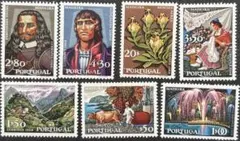 外国切手 ポルトガル/1968年 マデイラ島をテーマにした記念切手 7種完