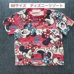 ディズニーリゾート　ミニーTシャツ　80