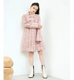 レディアゼル　ツイードコート　ワンピース