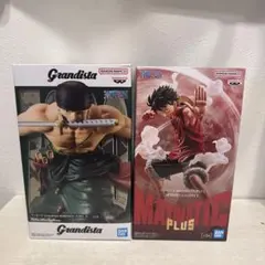 ワンピース フィギュアセットマキシマティックの ルフィ とグランジスタのゾロ