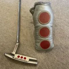 【希少品】CAMERON Titleist ゴルフ パター カバー付 TITLEIST タイトリスト パターカバー イエロー×黒 スコッティ