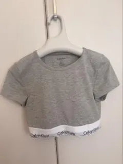 Calvin Klein クロップドTシャツ グレー Mのサムネイル