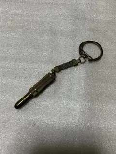 アンティーク調 弾丸型 ミニペン キーホルダー