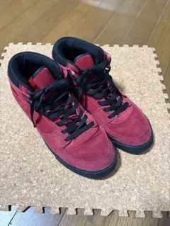 THRASHER レッド スウェード ハイカットスニーカーのサムネイル