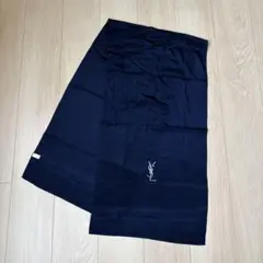 YSL イブサンローラン シルク スカーフ ストール ネイビーのサムネイル