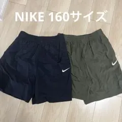 NIKE✴︎ ウーブンショートパンツ　カーキ ブラック　160サイズ
