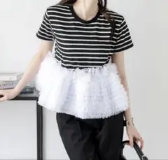 La-gemme ラジエム ペプラムチュールフリルTシャツのサムネイル