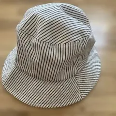 ストライプ柄コットンバケットハット