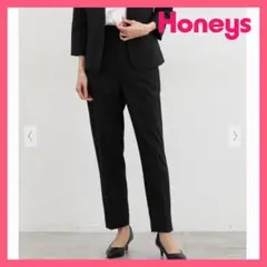 Honeys ハニーズ センタープレスパンツ ブラック
