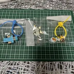 マインクラフト めじるしアクセサリー+食玩　3種セット