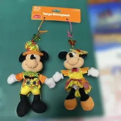東京ディズニーランド30周年ハロウィン ミッキー・ミニー ストラップぬいぐるみ