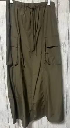最終値下げ gu カーゴマキシスカート　L size
