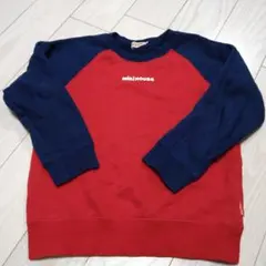 miki HOUSE 赤紺 トレーナー