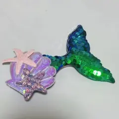 マーメイド シェル ヘアピン 人魚 貝殻 ヘアクリップ