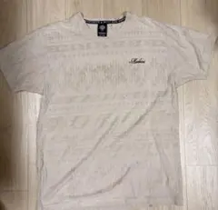 MCD Vネック Tシャツ オルテガ柄 ベージュ XXL