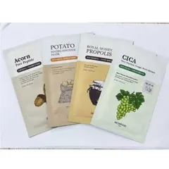 SKINFOOD フェイスパック 4枚セット シートマスク 韓国コスメ