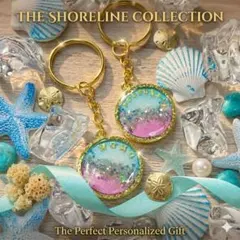 名入れ ラッピング 無料 レジン キーホルダー 2カラー ハンドメイド