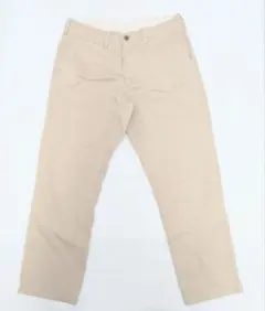 ベージュ ストレート チノパン