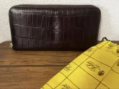 Felisi フェリージ 長財布 クロコ型押し ダークブラウンのサムネイル