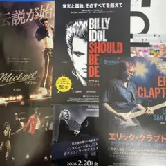 ポップス・ロック他音楽映画チラシ　10枚セット
