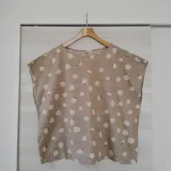 パラスパレス nume ヌメ ちび襟フレンチ袖シャツ ブラウス ゆったり