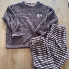 ユニクロキッズスヌーピー フリースパジャマ 130cm