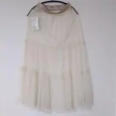 OLIVE des OLIVE チュールティアードスカート Fサイズ