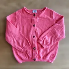 プチバトー ピンク カーディガン 18m/81cm
