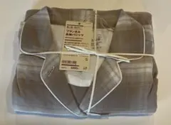 無印良品 脇に縫い目のないフランネル長袖パジャマ Sサイズ