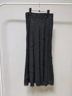 Mila Owen ドットフレアロングスカート