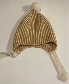 kalinka kids カリンカキッズ ニット帽子 ビーニー イエロー キッズ