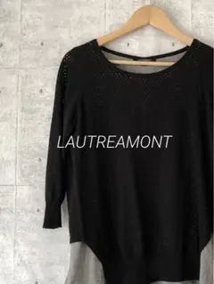 LAUTREAMONT ロートレアモン ☆ 異素材ドッキングトップス 七分袖