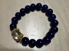 ラピスラズリ 水晶 ハンドメイドブレスレット