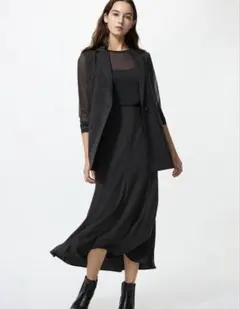 【ユニクロ】 マーメイドマキシスカート 黒 Lサイズ