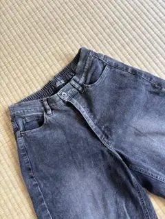 ダメージ加工 ダークグレー ワイドパンツのサムネイル