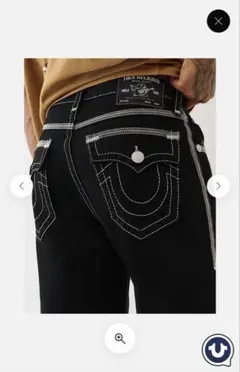 TRUE RELIGION BAGGY JEAN 34 トゥルーレリジョン 本物