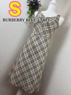 BURBERRY BLUE LABEL ワンピース ノバチェックドレス36(S)