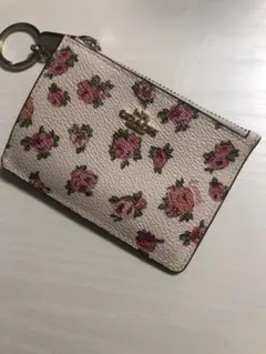 coach 花柄 キーケース コインケース