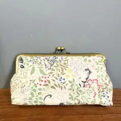 がま口ポーチ 猫柄 ハンドメイド 小物入れ ペンケースのサムネイル