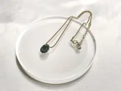 スワロフスキー Swarovski クリスタル パヴェ ネックレス ゴールド系