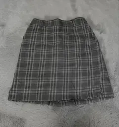 チェック柄プリーツミニスカート