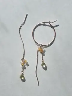 K10片耳フープピアス&アメリカンピアス　訳ありセット