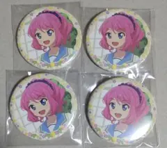 4点セット　桜庭ローラ　アイカツスターズ！ チーズソフトクッキー 缶バッジ