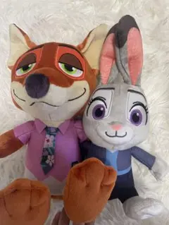 ニック・ワイルドとジュディ・ホップス ぬいぐるみセット - メルカリ