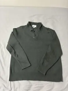 COS グレー 長袖ポロシャツ