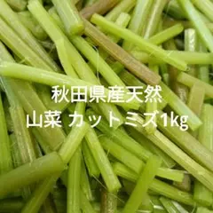 秋田県産天然 山菜 カットミズ1㎏ - メルカリ