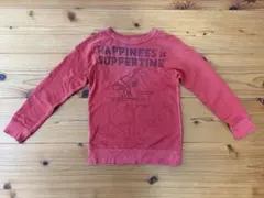 デニム＆ダンガリー スヌーピー トレーナー M-LARGE 140cm 赤